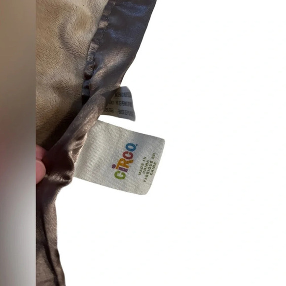 Giraffe bee lovey security blanket Circo Target brown tan orange satin p… - Picture 5 of 5